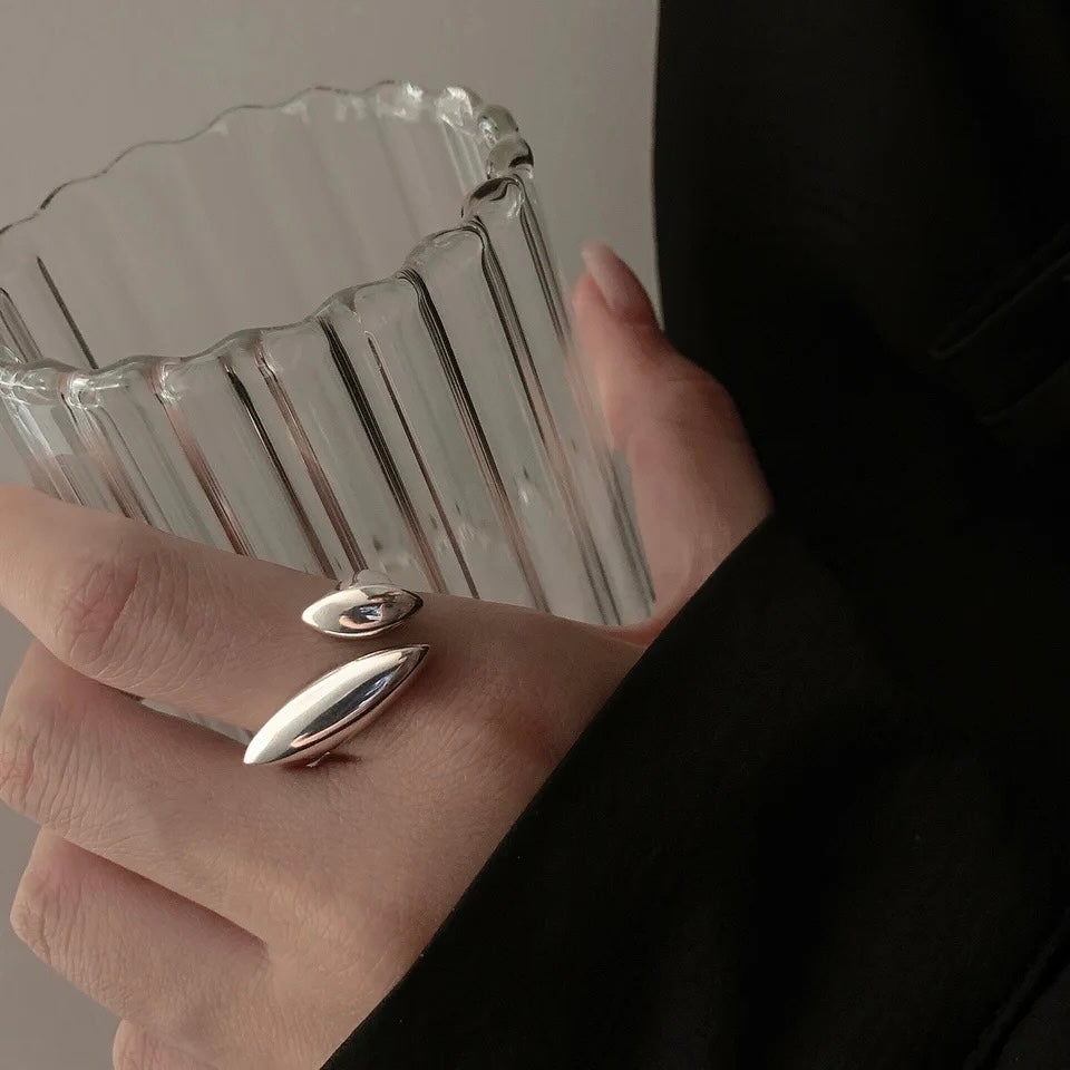 Sleek Crescent Ring