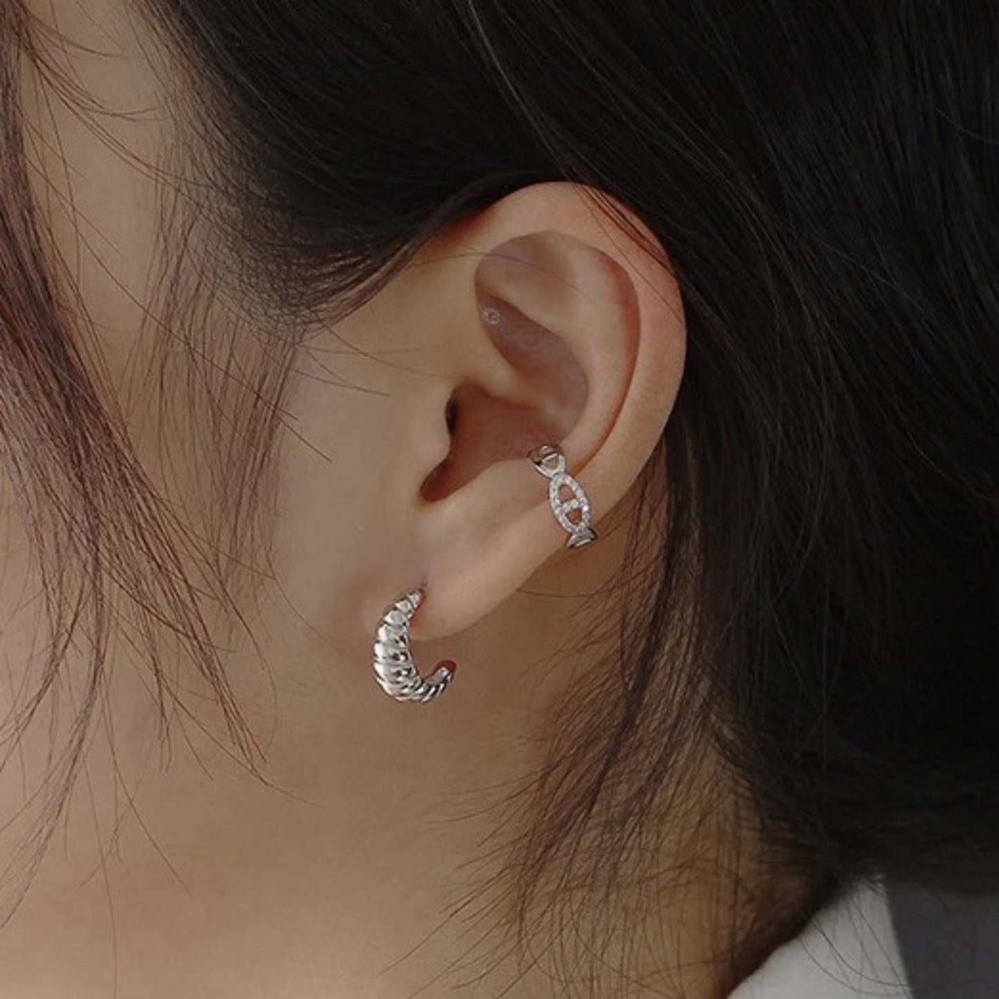 MOONLIT CROISSANT HOOPS