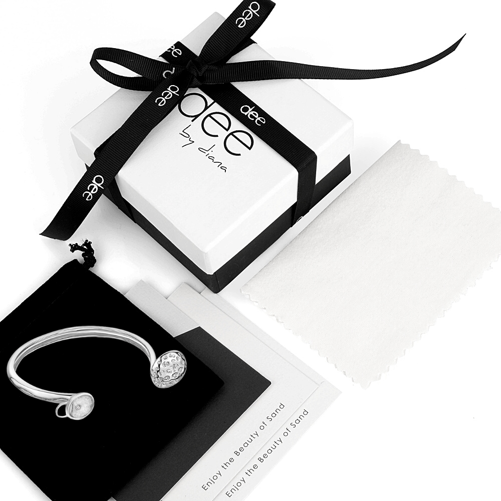 RHODIUM ORBIT BANGLE