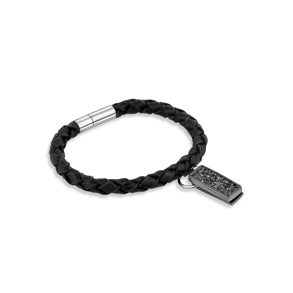BLACK SAND WEAVE BANGLE