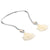 SILVER OPEN CHOKER IVORY FLOWER