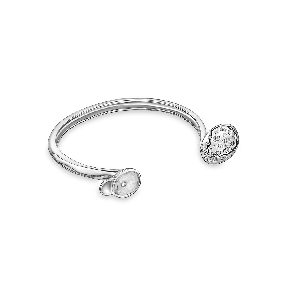 RHODIUM ORBIT BANGLE