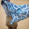 SILK SCARF MOSAICO BLU
