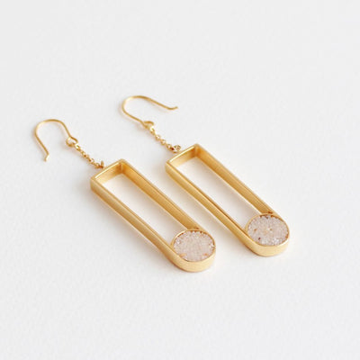 NON-FACETED EARRINGS